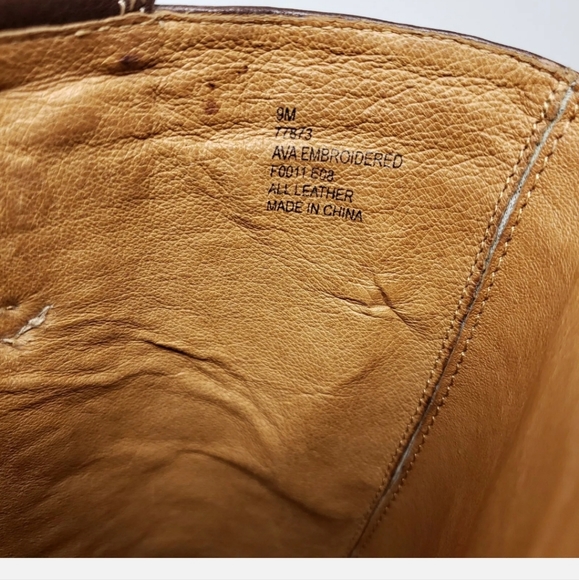 Frye Ava Embroidered Boots size 9 - Picture 10 of 11